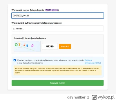 day-walker - Tam można dowolne rzeczy wpisywać - polecam używanie numerów telefonów c...