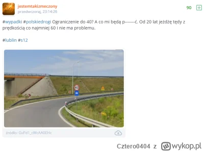 Cztero0404 - Ograniczenie prędkości na łuku, po co? Przecież eksperci z uniwersytetu ...