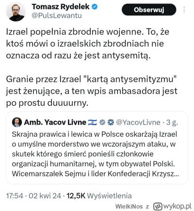 WielkiNos - Nie wiem co ludzi tak boli że ich nazwą antysemitami. Właśnie przez lewak...