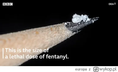 europa - Epidemia to się dopiero zacznie jak fentanyl dotrze do Europy. Bo wystarczy ...