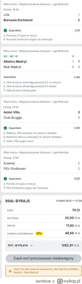 bart88uk - oby czarny odpadł za tego karnego... #bukmacherka #mecz