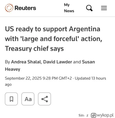 Sin- - Prawicowy showman Javier Milei zrobił taką rewolucje w Argentynie, że rozwalił...