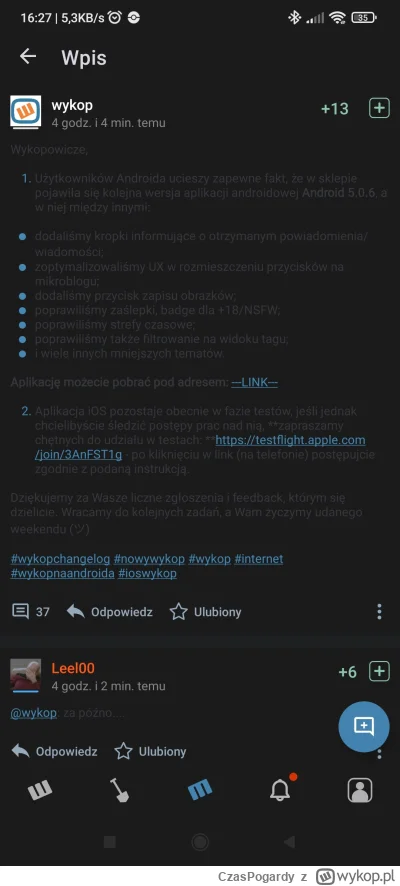 CzasPogardy - @wykop a kiedy ogarniecie to? Niby naprawiliscie ale tak nie za bardzo!...