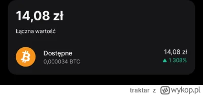 traktar - @sontur o to tak jak ja zarobiłem 14x na BTC XDD