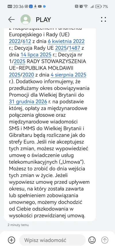 mateusz-uwu - Czy ja dobrze rozumiem? Wprowadzają zmiany w umowie i albo je akceptuje...