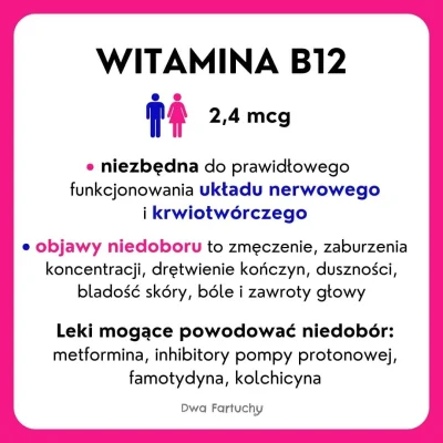 dwa_fartuchy - Witamina B12 to inaczej kobalamina. Jest to witamina rozpuszczalna w w...