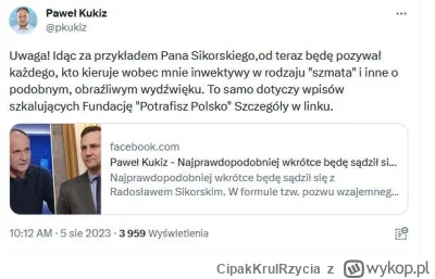 CipakKrulRzycia - #kukiz #sikorski #polityka #4konserwy #cytatywielkichludzi #polska ...