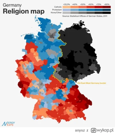 anysz - #mapporn #religia #niemcy