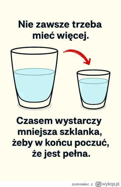 zomowiec - Mam mniejsze wymagania co do życia dlatego mogę życie jest pełniejsze. Wsz...