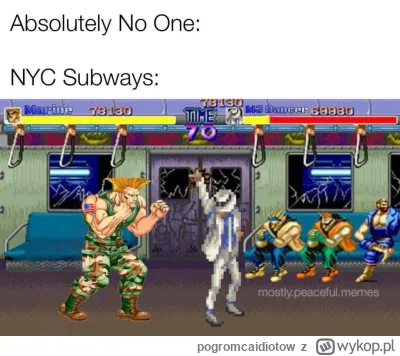 pogromcaidiotow - Tymczasem metro w NY xD