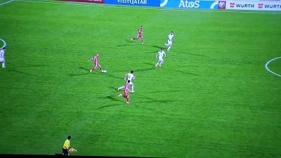 fafik_delta - @Erwos: sam nie wiem, tam nasz środkowy def mógł złamać linię kolanem