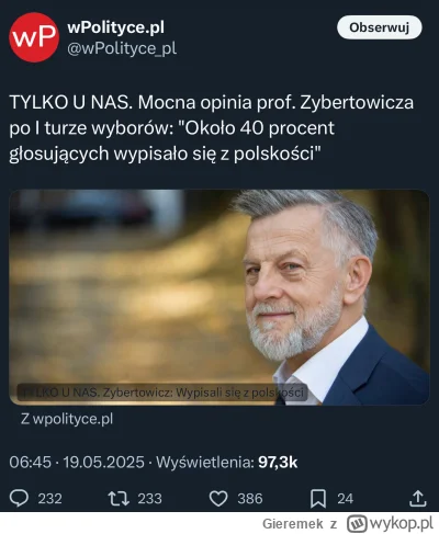 Gieremek - >Dlatego wole pisowców z ktorymi sie nie zgadzam niz opa ktory obraza ludz...