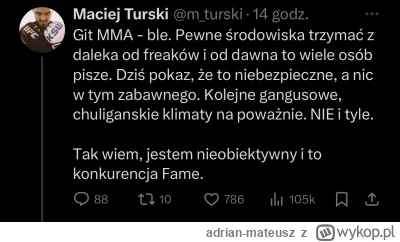 adrian-mateusz - Typ promujący i komentujący Gromde stricte złożoną z chuliganów, pra...