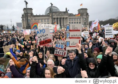 deziom - W Niemczech odbywają się ogromne protesty przeciwko AfD. Oczywiście media gł...