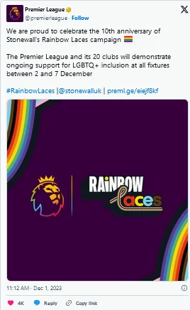 uncle_freddie - @janusz-lece: Pride 5 days bardziej, bo kampania Rainbow Laces (stwor...