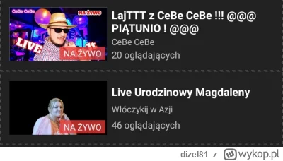 dizel81 - Pozdro Pede, nagramy coś , wierzę.
Widać ilu ogląda.
Być gorszym w statysty...