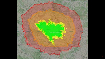 murison - #mapa pokrycia #radar #nato #backbone w #labunie pod #zamosc - znaleziona g...