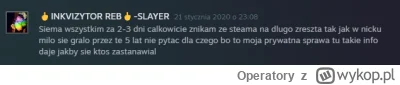 Operatory - Miał zaplanowaną całą akcje co do dnia. Tu screen z jego steama. Zabił 25...