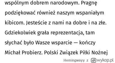 Hemingwayy - #reprezentacja #pilkanozna #mecz 
Wsparcie najbardziej było słychać na o...