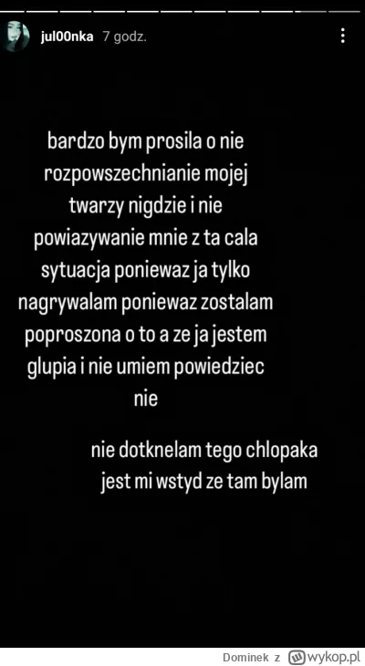 Dominek - Już za późno Juleczko

#polska #szkola #pruszkow #afera #logikarozowychpask...