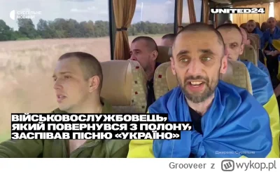 Grooveer - Ukraiński jeniec śpiewa patriotyczną piosenkę po uwolnieniu z niewoli rosy...