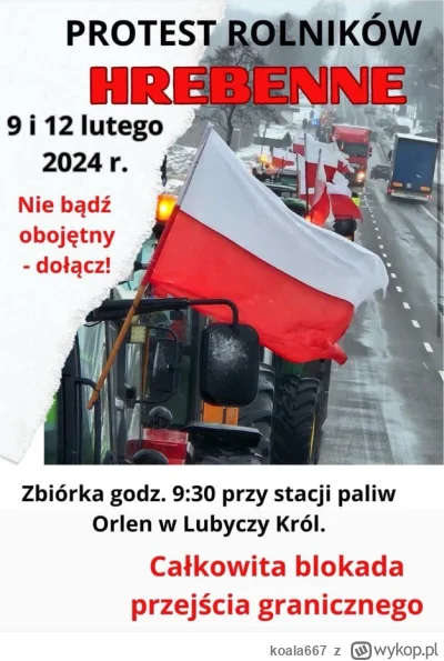 koala667 - Będzie się działo na granicy :)

#ukraina #polska #rolnictwo #transport