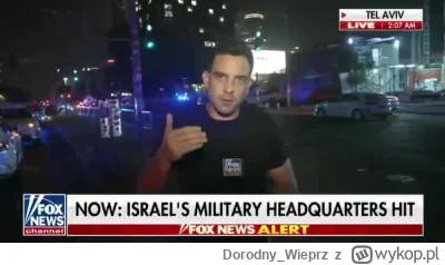 Dorodny_Wieprz - Trey Yingst, korespondent Fox News, donosi o zniszczeniach w Kirya (...