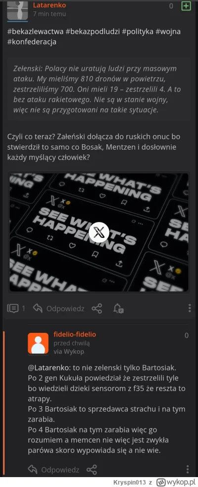 Kryspin013 - @Latarenko: o konfiarzu, czyli masz odblokowane powiadomienia od ludzi z...