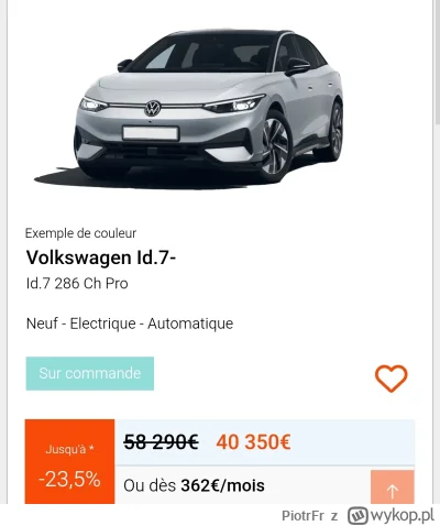 PiotrFr - @pokey: 
 jakie wyposażenie celujesz? 

Nie wiem, to dla żony, ale teraz ra...