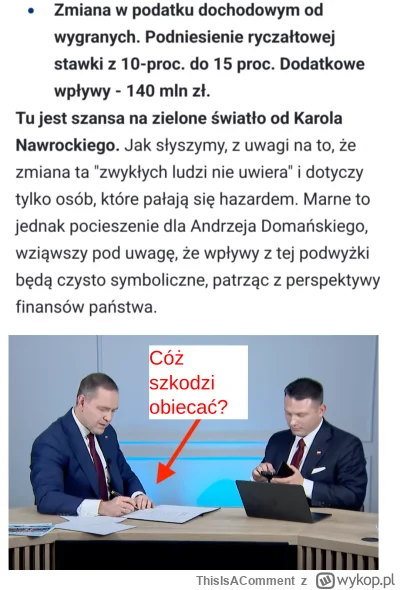ThisIsAComment - Długo nie trzeba czekać. Droższa wódeczka i piwerko to nie, bo ludzi...