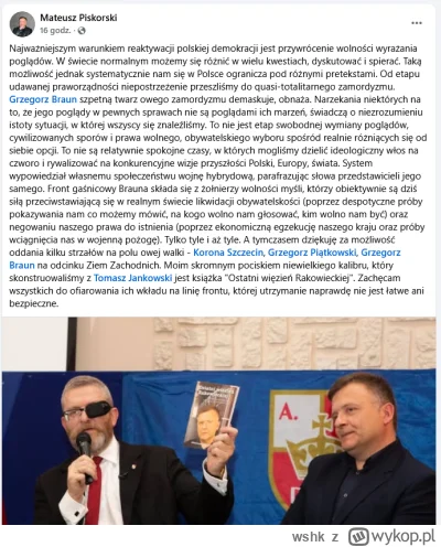 wshk - W skutek tego rzekomego braku wolności wyrażania poglądów Rebe Gaśnica i jego ...