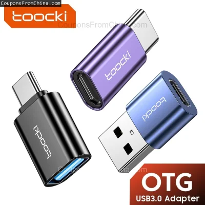 n____S - ❗ Toocki OTG USB 3.0 To Type C Adapter
〽️ Cena: 0.87 USD (dotąd najniższa w ...