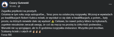 JednaRenkaJedenKaleka - Mechanicy fabrycznych Ferrari stoją na końcach prostych i dmu...