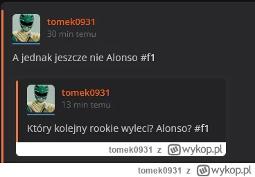 tomek0931 - #f1 Bearman czekamy