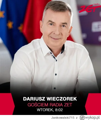 Jankowalski715 - Jutro porannym gościem Bogdana Rymanowskiego Dariusz Wieczorek z Lew...