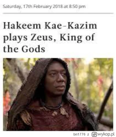 bn1776 - nie rozumiem oburzenia, przecież w uniwersum Netflixa Zeus był czarny więc t...