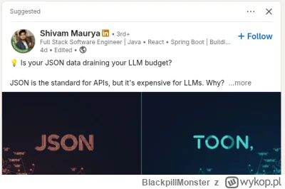 BlackpillMonster - Codziennie na Linkedin wyświetlają mi się w proponowanych posty Hi...