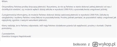 bolsonn - @portentsurlamiseenplace: Wynegocjowałem jeszcze zapłatę zaliczki na kwotę ...