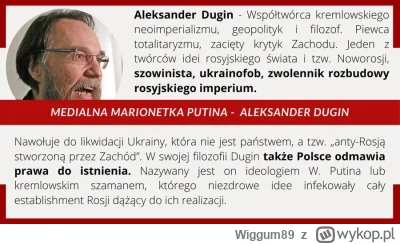 Wiggum89 - Marionetki Kremla: Aleksander Dugin.

Jeden z twórców idei rosyjskiego świ...