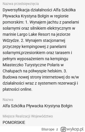 Blurope - Szkółka pływacka a tu jacht i przyczepa kempingowa 
#kpo