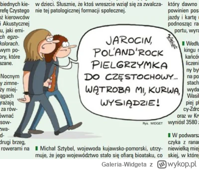 Galeria-Widgeta - Rysunek opublikowany w Tygodniku NIE
Autor: Widget

#polandrock #pi...