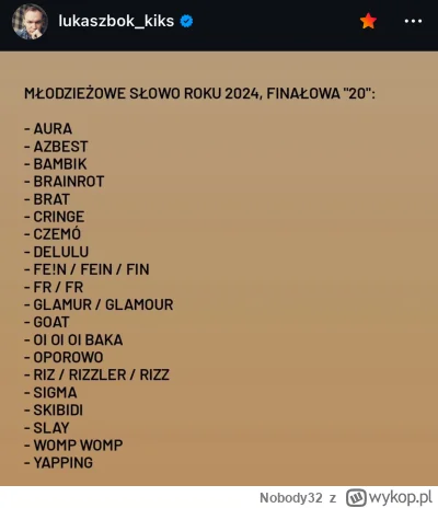 Nobody32 - Azbest? Aż taka bieda do Polski wróciła? XD
#mlodziezowesloworoku #niewiem...