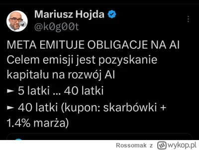 Rossomak - No proszę, źródełko wyschło. Ktoś chętny? Czy inwestycja w AI niesie jeszc...