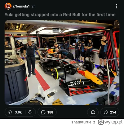 shadyturtle - #f1 mamy to, japończyk wskoczył do RBR, niestety nie sięga gazu