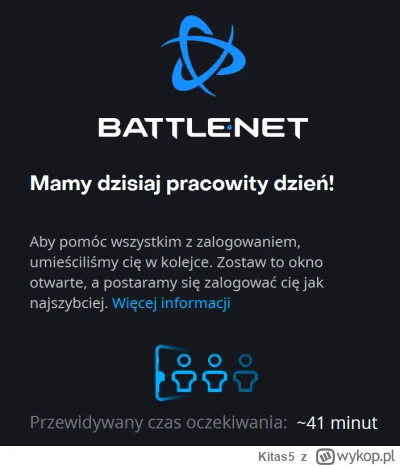 Kitas5 - Człowiek chce sobie pograć to cyk kolejka do zalogowania się do Battlenet na...