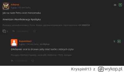 Kryspin013 - Stary screen jeszcze z debaty człowieka mema z człowiekiem memem. 

Niec...