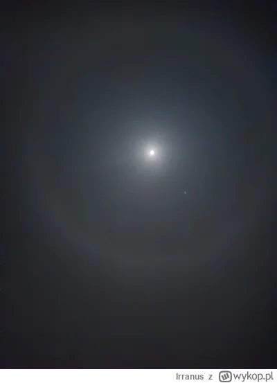 Irranus - Efekt halo na dzisiejszym niebie wokół księżyca #astronomia #fotografia #no...