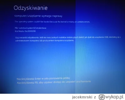 jacekmrski - Panowie takie info mnie zaskoczyło, co mogę zrobić żeby odzyskać wcześni...