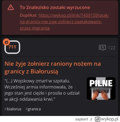 zaplon1 - Ponad 700 wykopów, główna… i poprawność polityczna. Moderacja ściąga z głów...