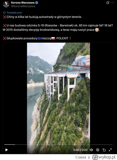 Coxex - Konfiarze: "Nie wolno stawiać wiatraków, bo niszczą nasz piękny krajobraz!" 
...